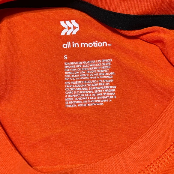 Men's Short Sleeve Performance T-Shirt - All In Motion™ Dark Orange S *L947 - Picture 9 of 10